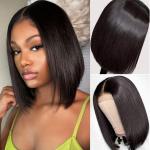 Closure bob unit hair blend